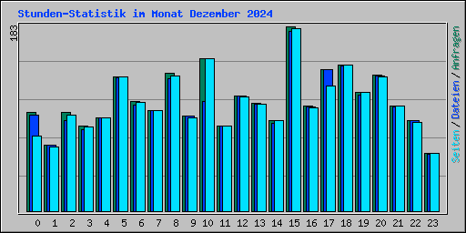 Stunden-Statistik im Monat Dezember 2024